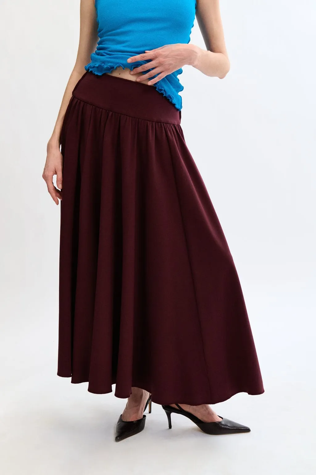 Sample Florence Skirt Shiraz sold by Eliza Faulkner