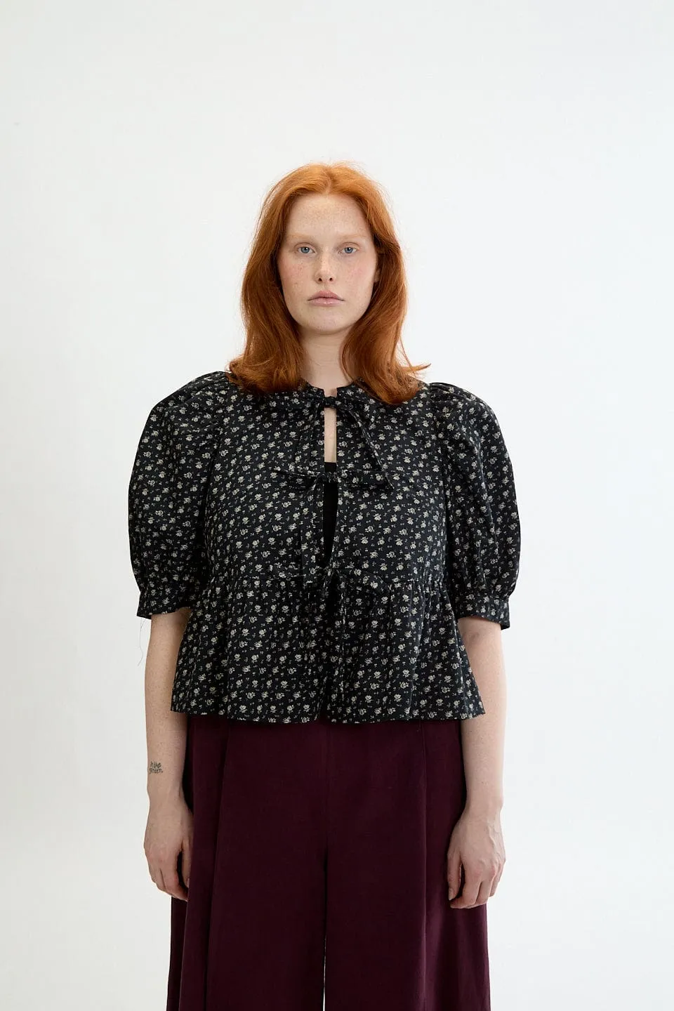 Sample Georgie Top Black Floral sold by Eliza Faulkner