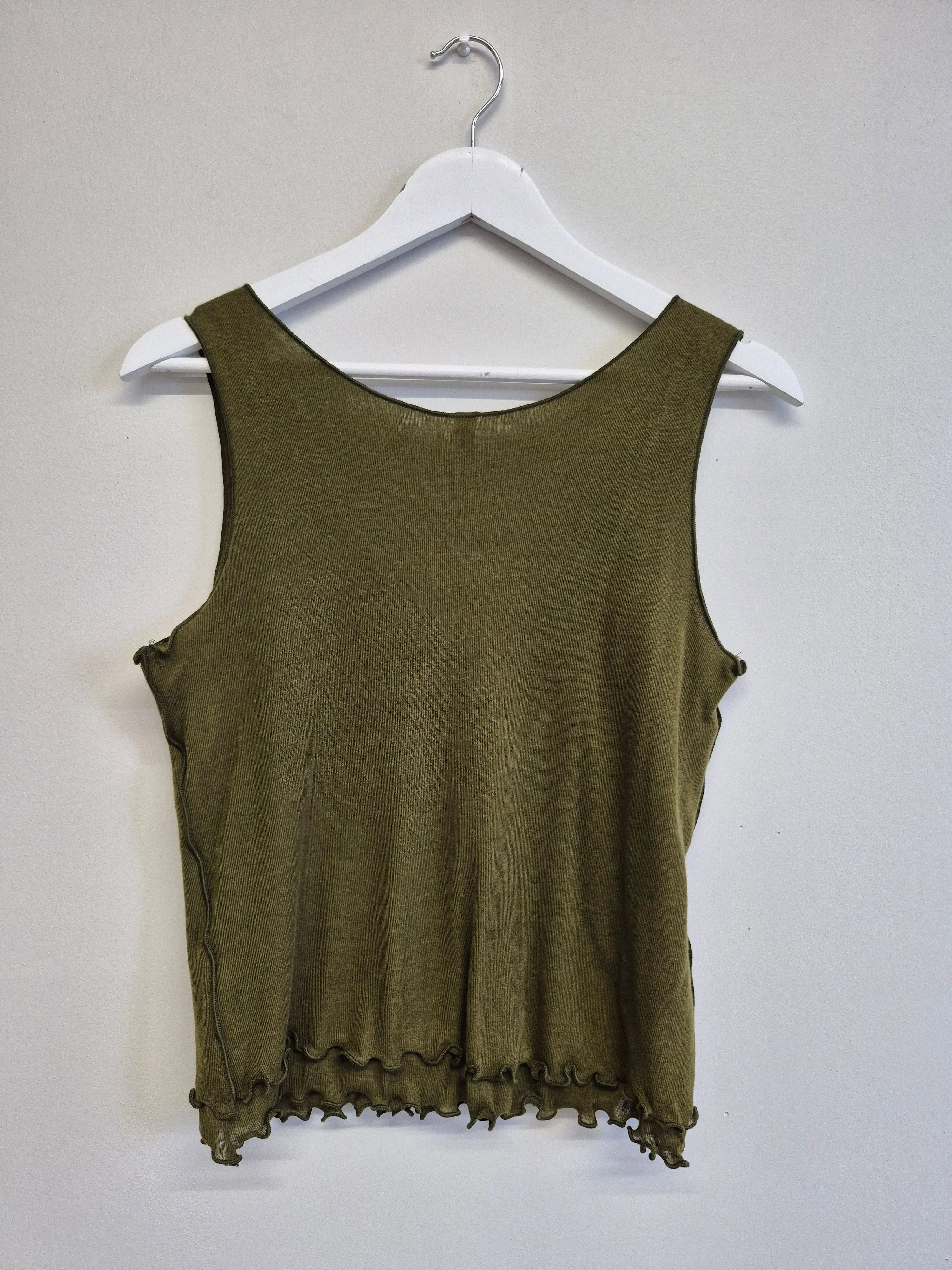 Imperfect Becca Tank Dark Green sold by Eliza Faulkner product image thumbnail 3