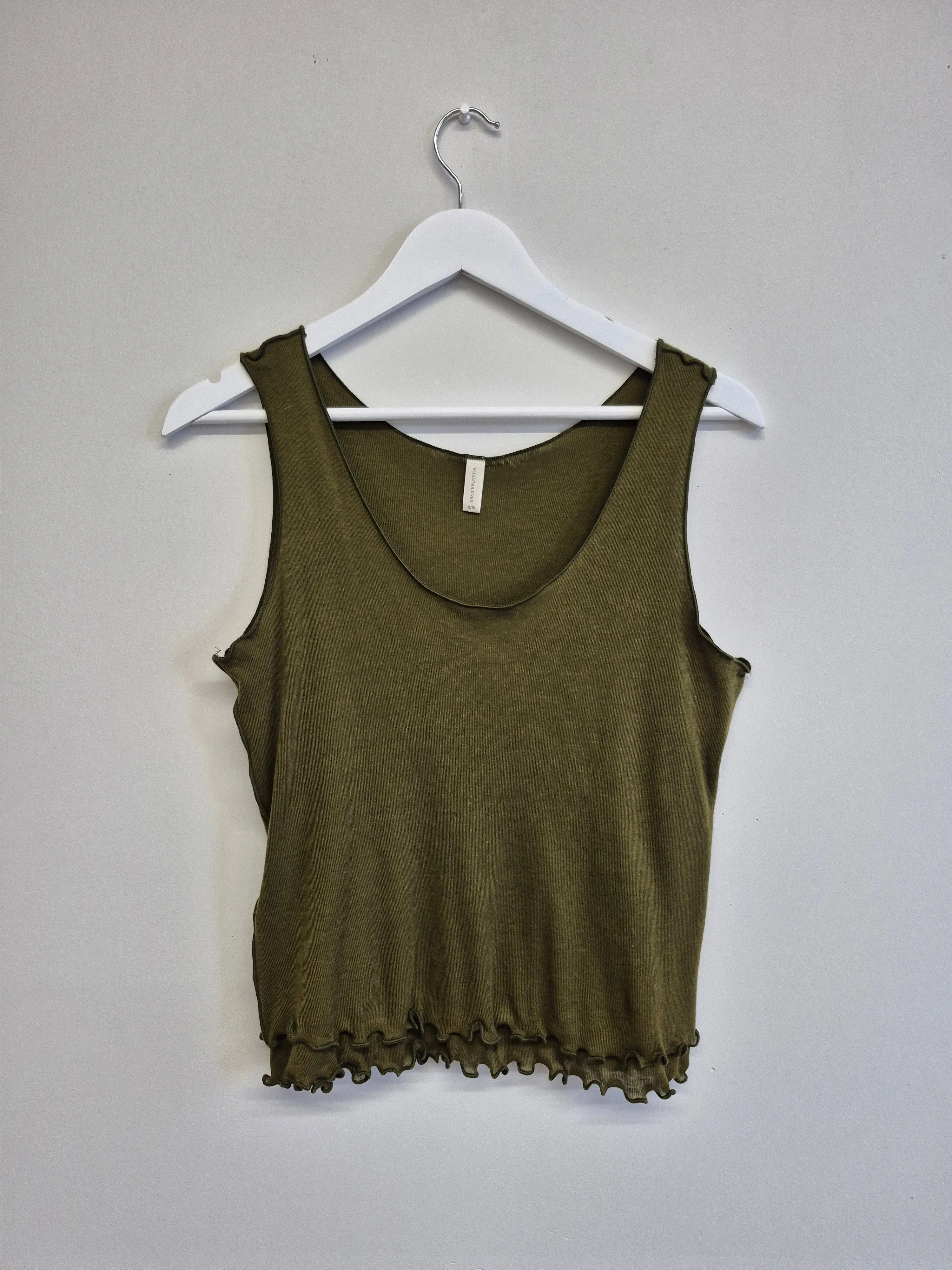 Imperfect Becca Tank Dark Green sold by Eliza Faulkner product image thumbnail 2
