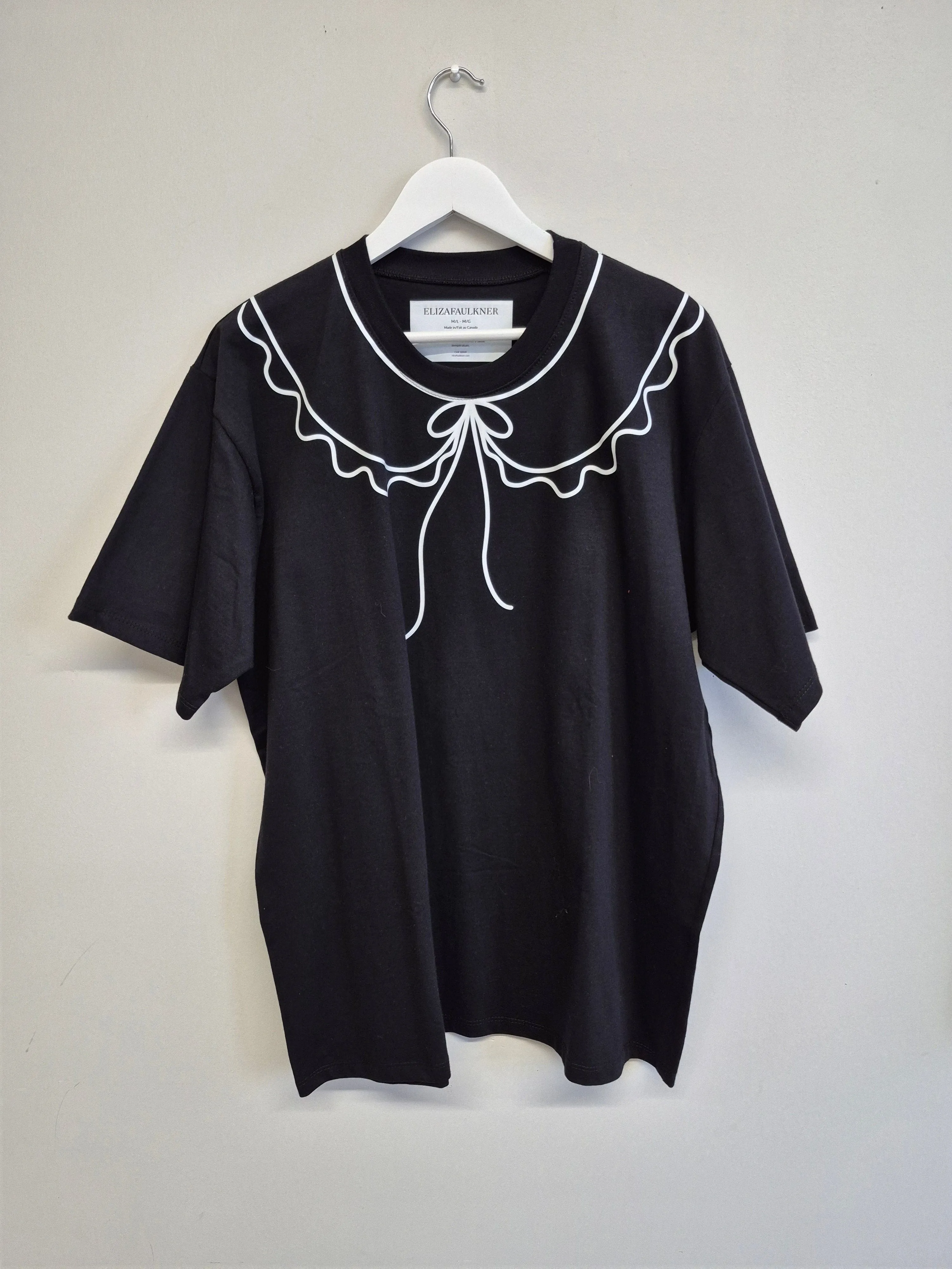 Imperfect Trompe L'Oeil T-Shirt Black sold by Eliza Faulkner product image thumbnail 2