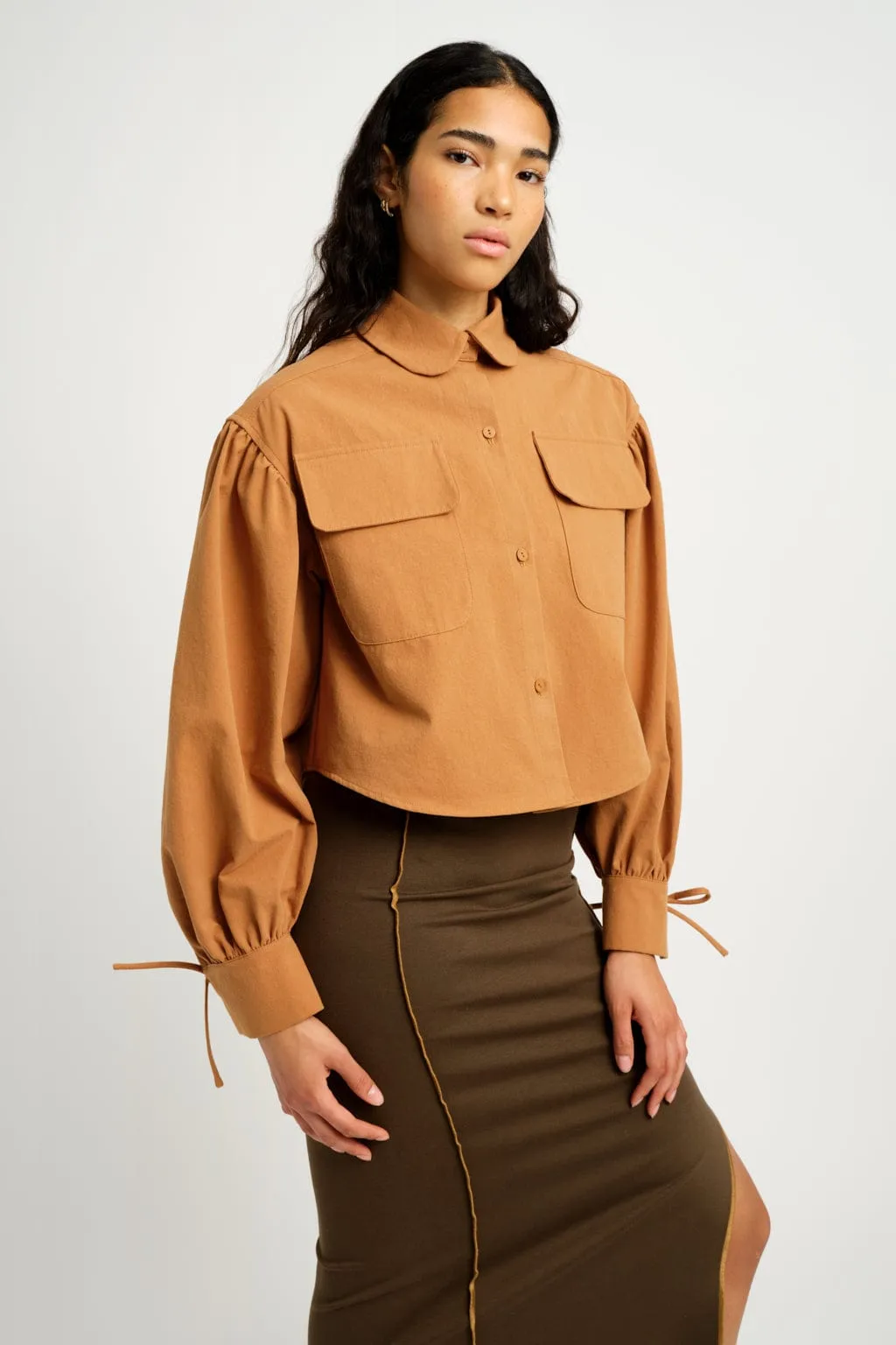 Sample Charlie Jacket Camel sold by Eliza Faulkner