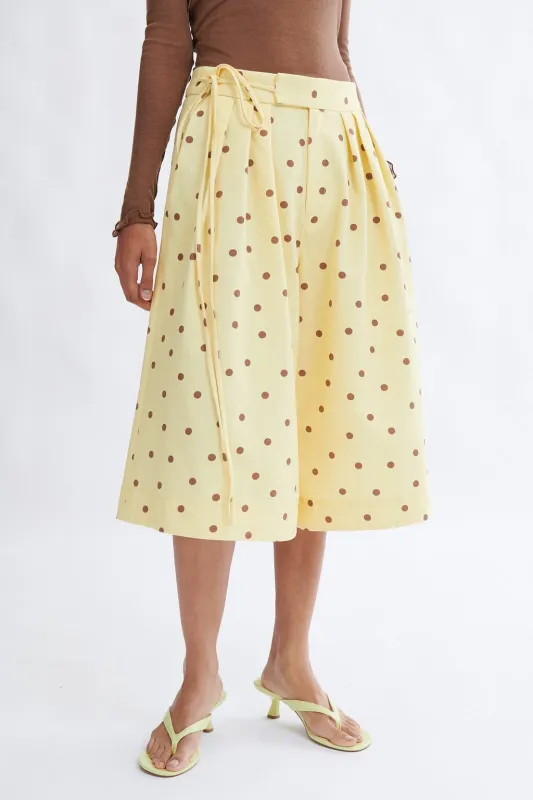 Frances Polka Dot Short In Banana Split made by Eliza Faulkner