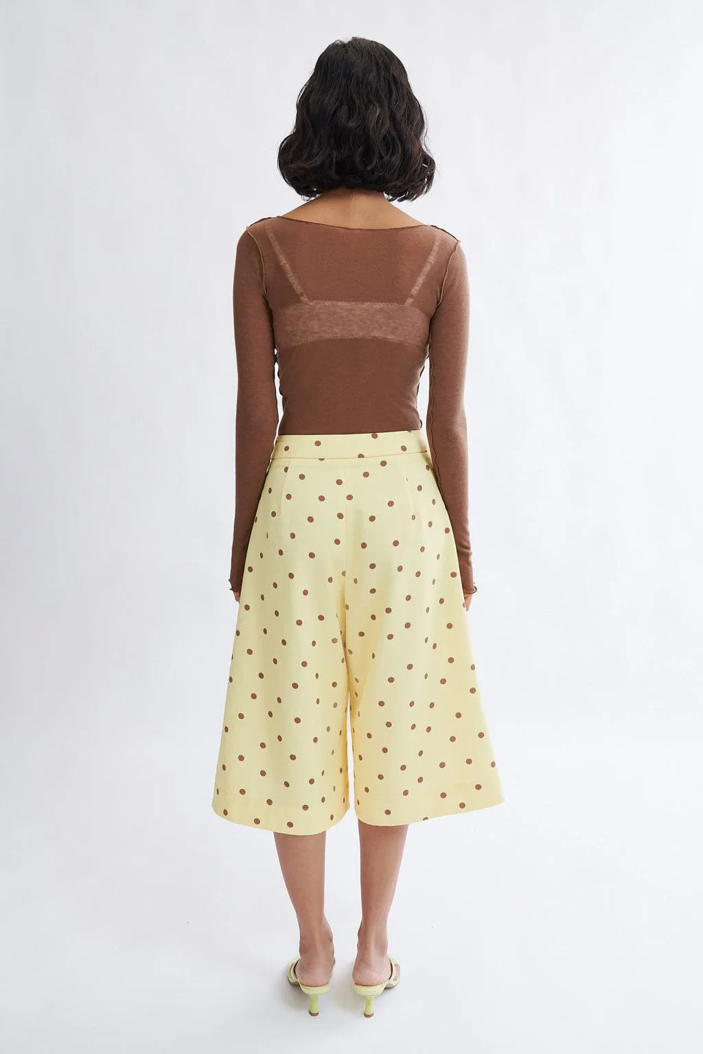 Frances Polka Dot Short In Banana Split sold by Eliza Faulkner product image thumbnail 2