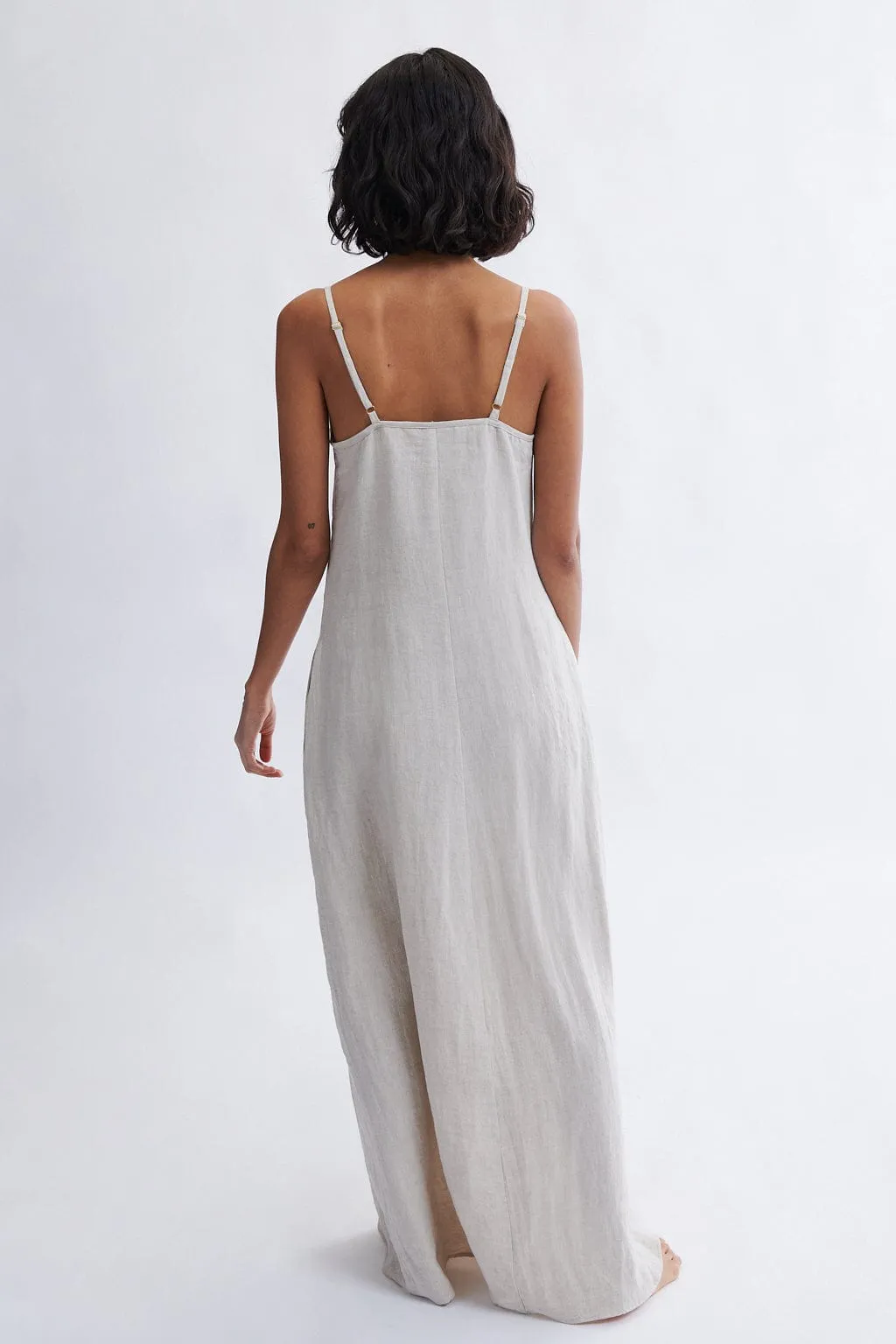 Ivy Maxi Dress in Natural Linen sold by Eliza Faulkner product image thumbnail 3