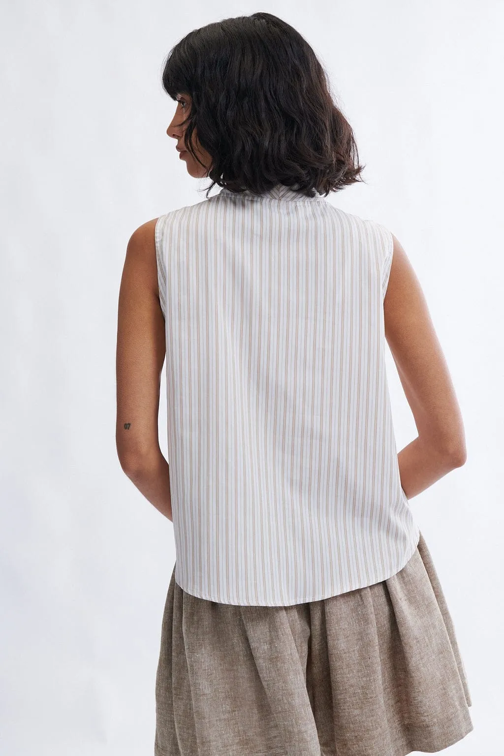 Annette Blouse in Cream Stripe sold by Eliza Faulkner product image thumbnail 3