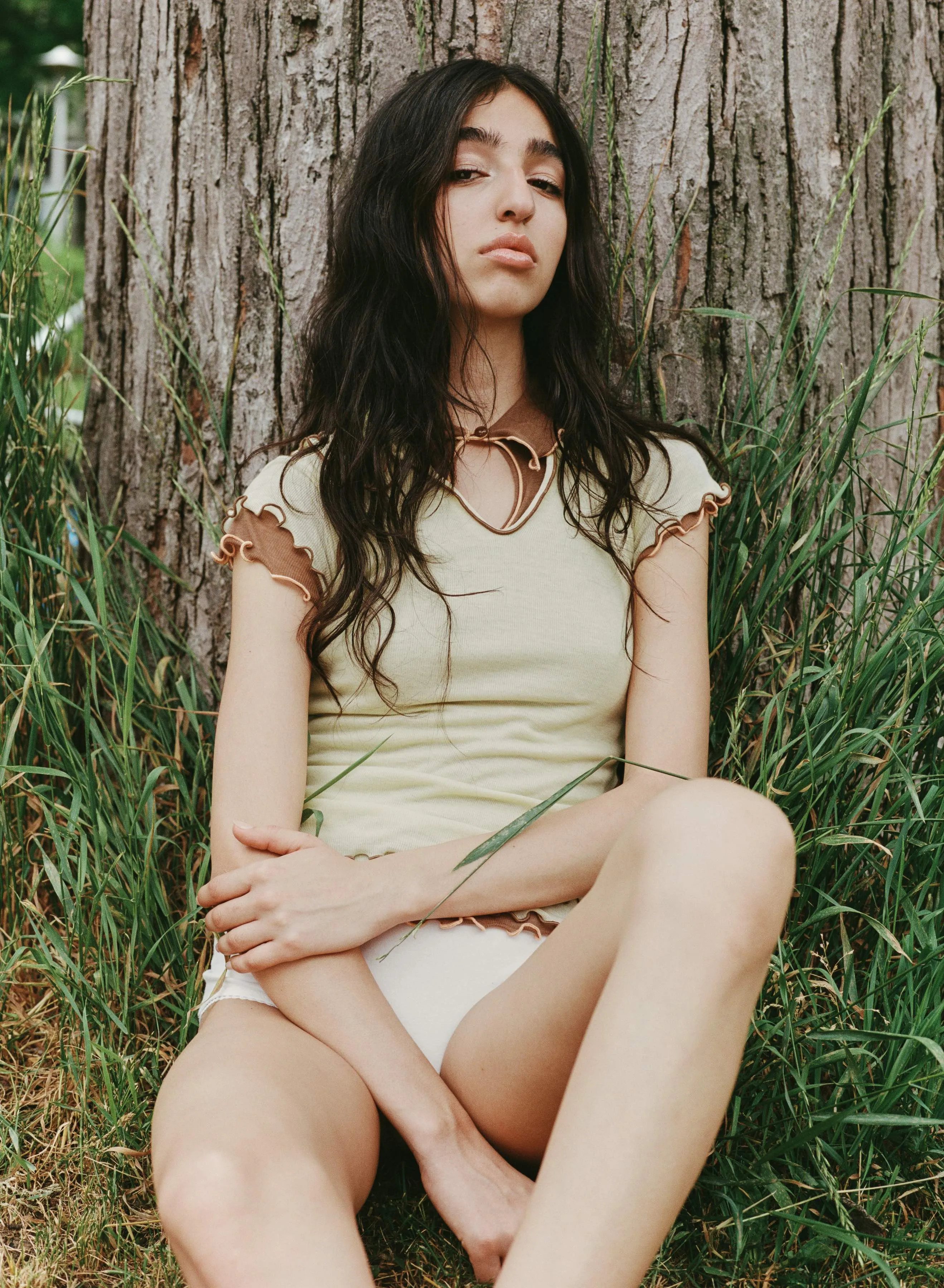 Percy Polo Top in Banana sold by Eliza Faulkner product image thumbnail 2