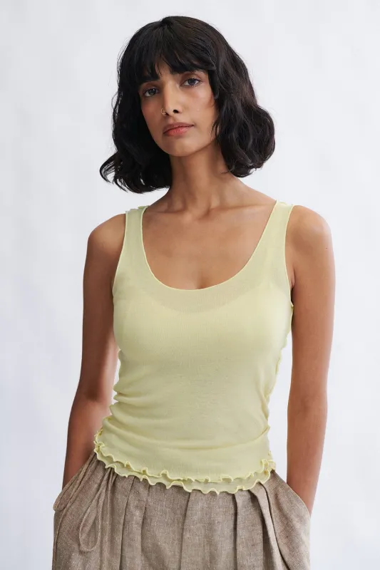 Becca Tank in Banana made by Eliza Faulkner