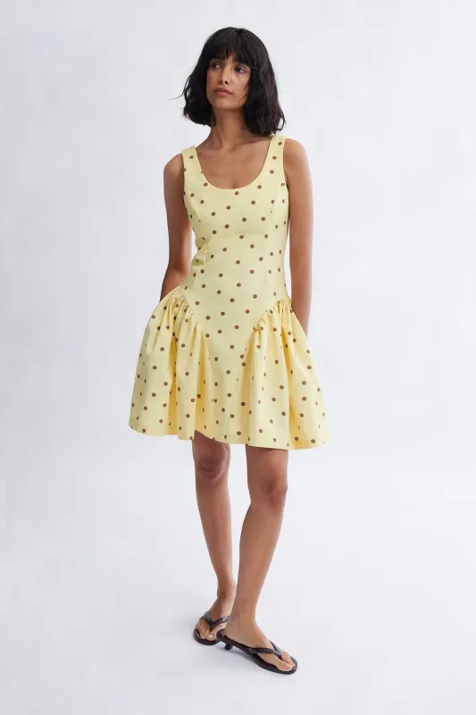 COMING SOON - Polka Dot Poppy Dress in Banana Split made by Eliza Faulkner