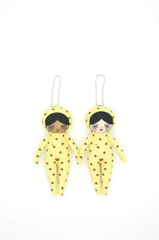 Bri Foster Bag Charm Doll in Banana Split made by Eliza Faulkner