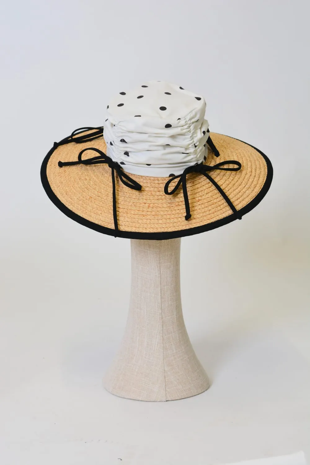Heirloom Hats Rosemary Straw Hat in Cookies and Cream sold by Eliza Faulkner product image thumbnail 3