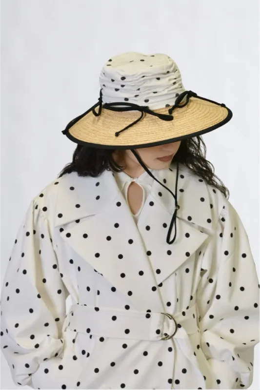 Heirloom Hats Rosemary Straw Hat in Cookies and Cream made by Heirloom Hats