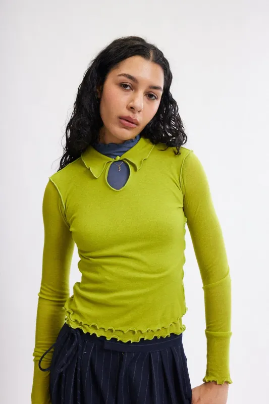 Piper Top in Lime made by Eliza Faulkner