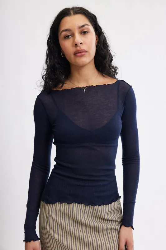 Jess Top in Navy made by Eliza Faulkner