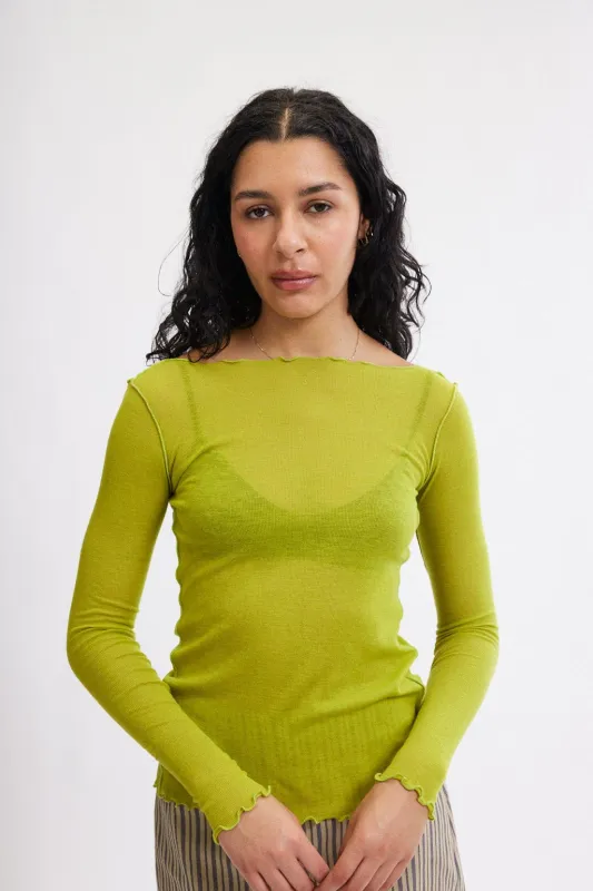 Jess Top in Lime made by Eliza Faulkner
