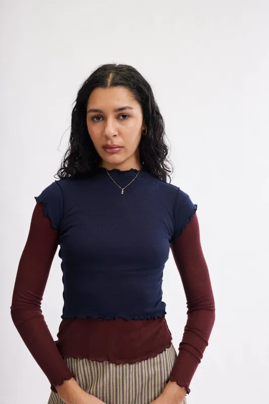 Candice Top in Navy made by Eliza Faulkner