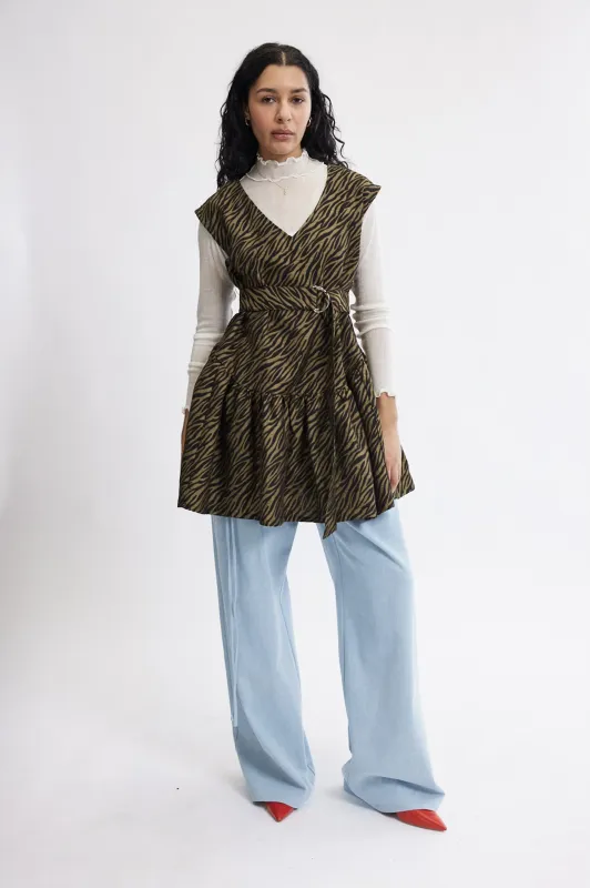 Ines Dress in Tiger Stripe made by Eliza Faulkner