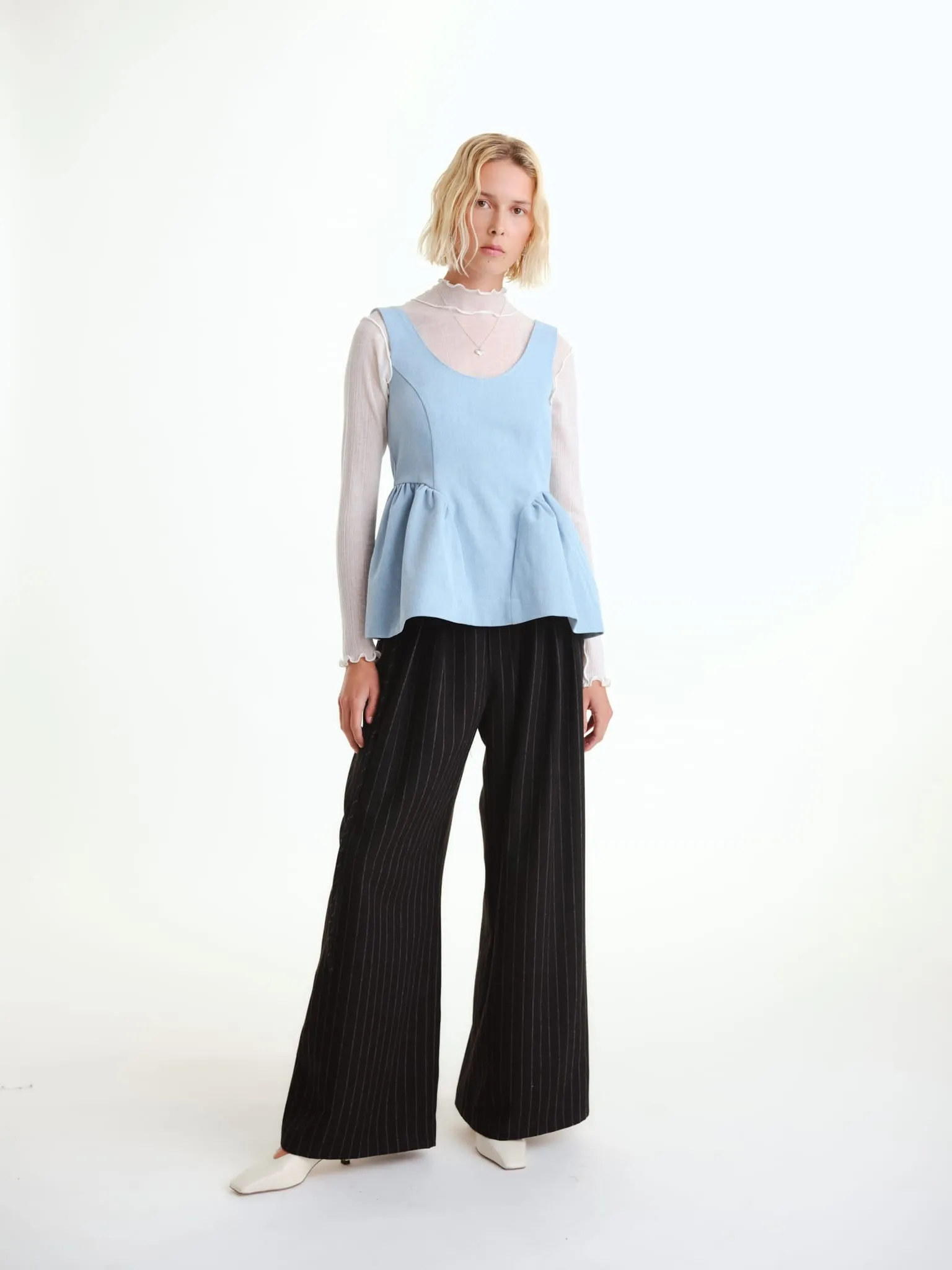 Elsa Top in Light Denim sold by Eliza Faulkner product image thumbnail 3