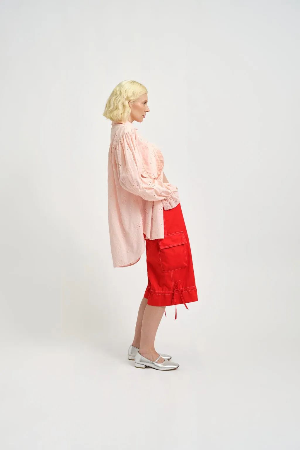 Roxy Short Red Twill sold by Eliza Faulkner product image thumbnail 5