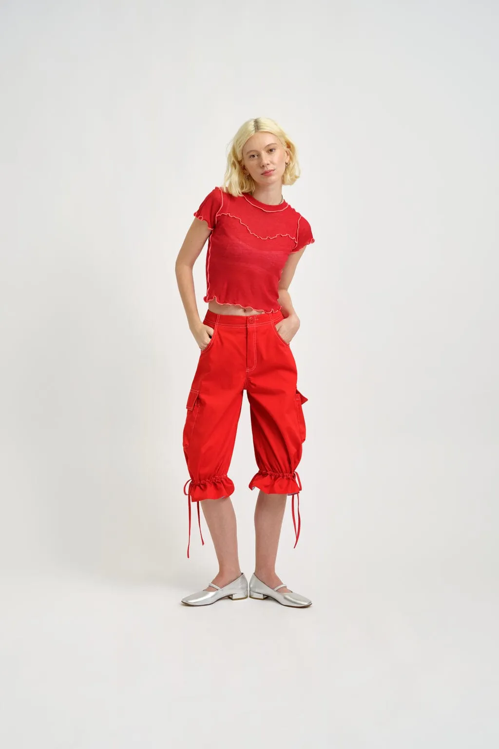 Roxy Short Red Twill sold by Eliza Faulkner product image thumbnail 4