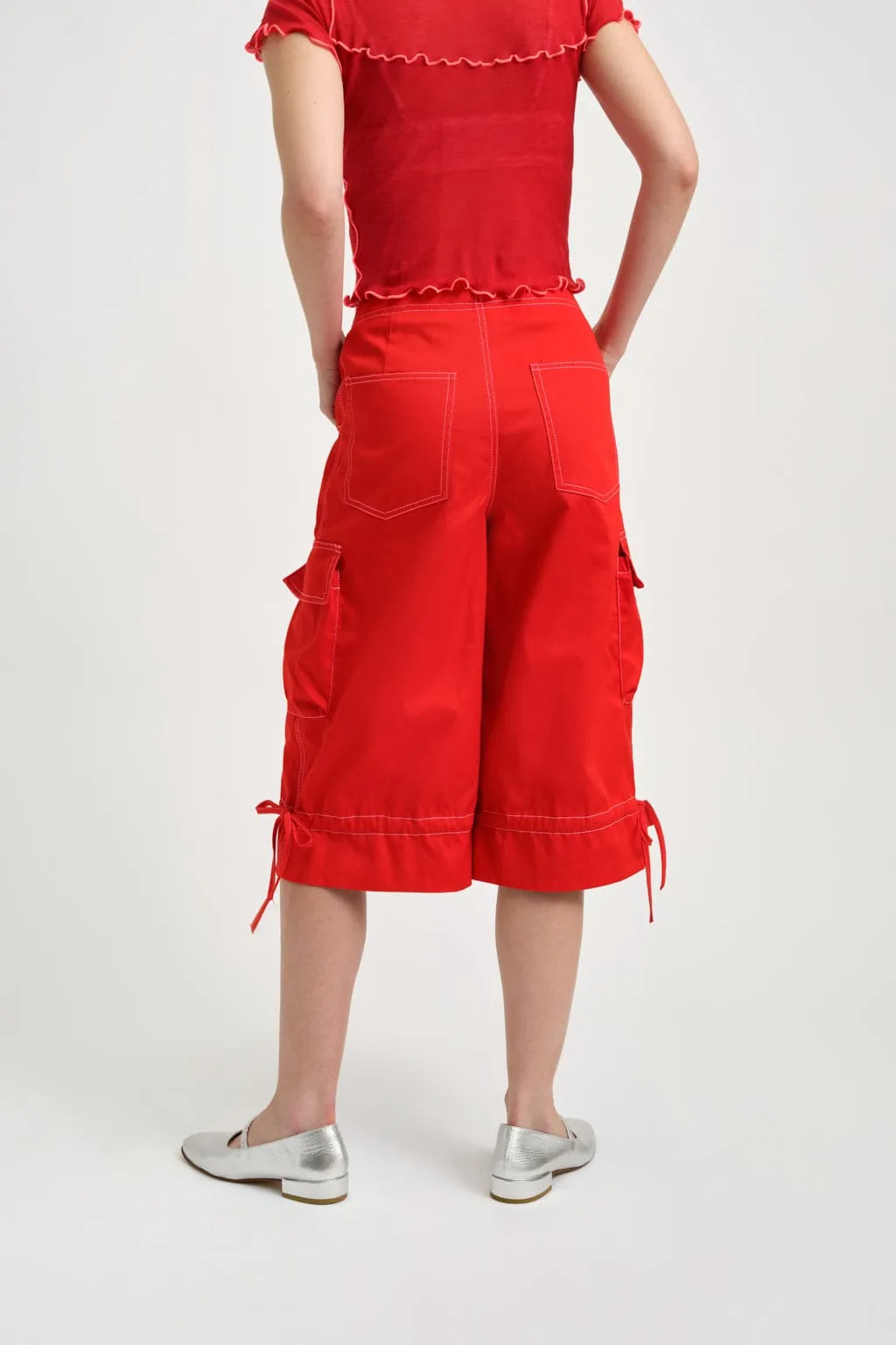 Roxy Short Red Twill sold by Eliza Faulkner product image thumbnail 3