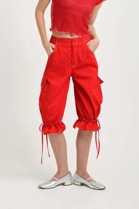 Roxy Short Red Twill sold by Eliza Faulkner
