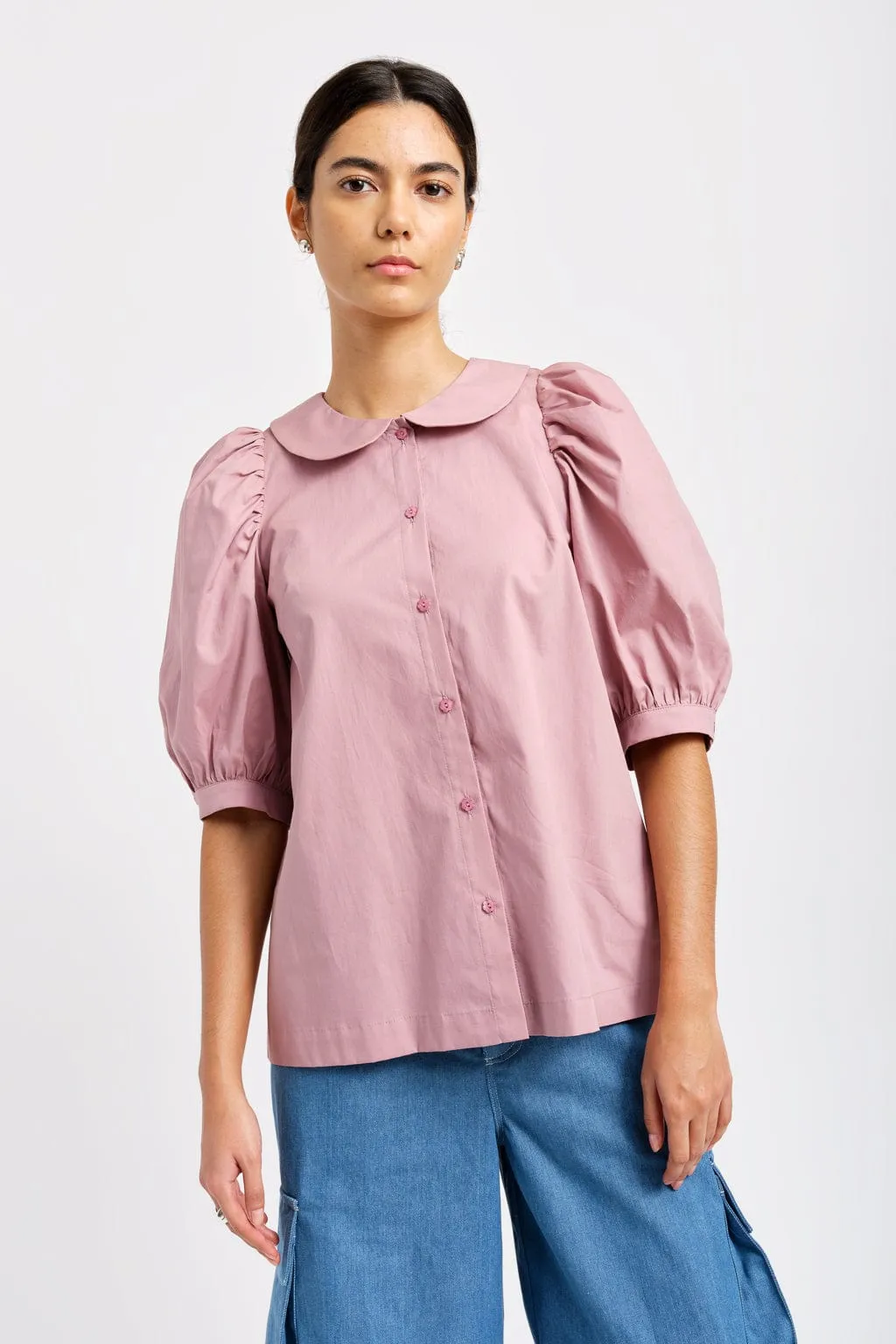 Evie Blouse Dusty Pink sold by Eliza Faulkner