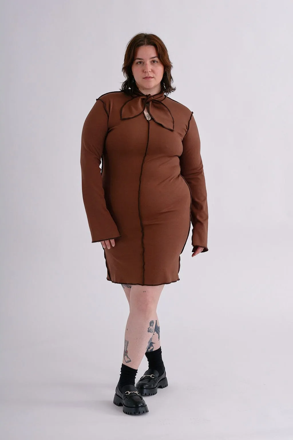 Victoria Dress Chocolate Brown sold by Eliza Faulkner product image thumbnail 2