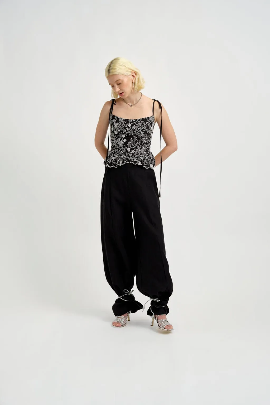Romy Pant Black Linen sold by Eliza Faulkner product image thumbnail 4
