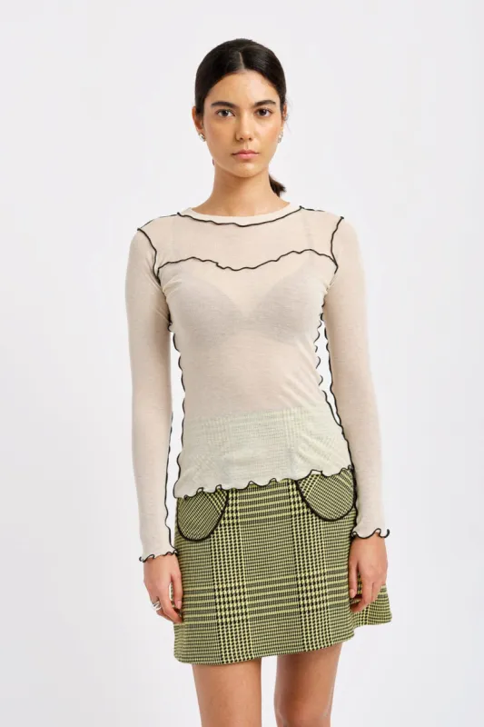 Delia Top Off-White sold by Eliza Faulkner