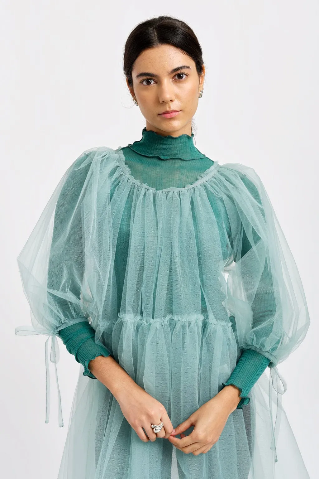 Jane Longsleeve Turtleneck Jade sold by Eliza Faulkner product image thumbnail 3