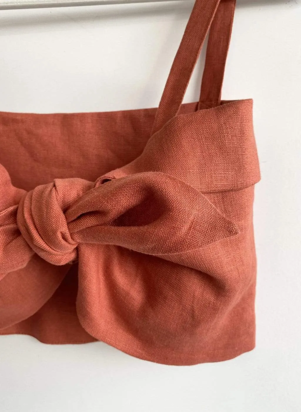 Terracotta Linen Molly Top sold by Eliza Faulkner product image thumbnail 4