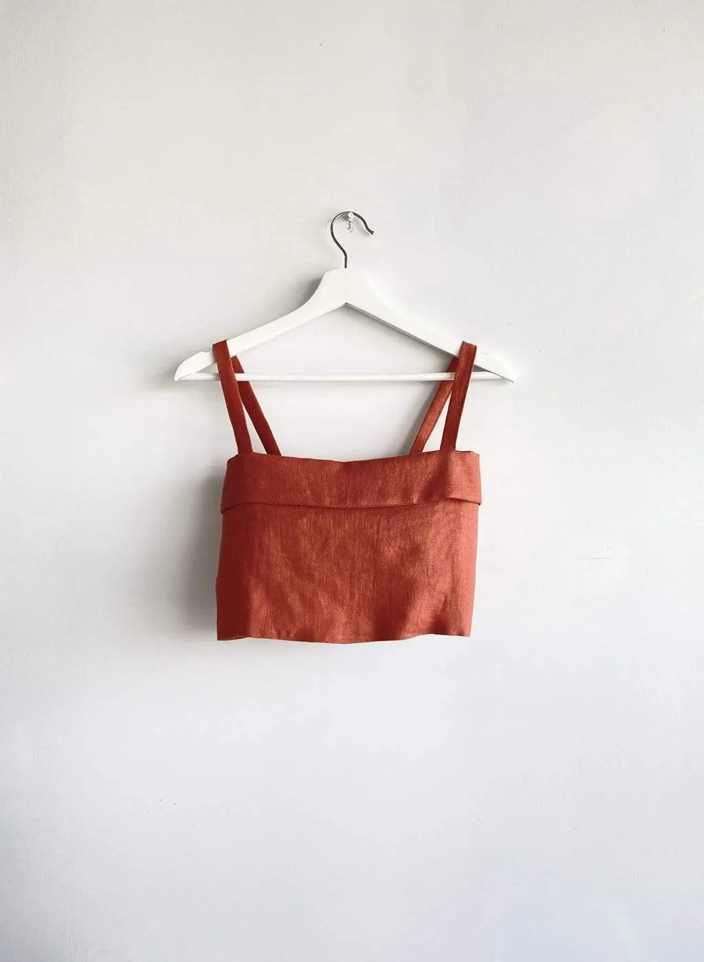 Terracotta Linen Molly Top sold by Eliza Faulkner product image thumbnail 5