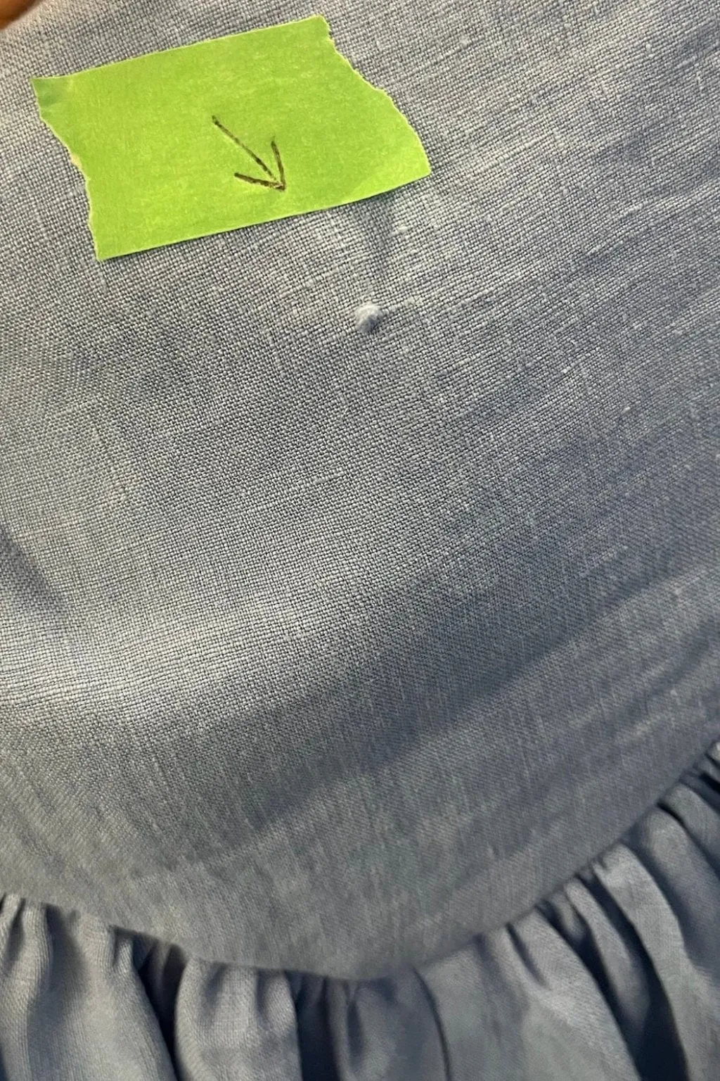 Imperfect Lucille Skirt Blue Linen sold by Eliza Faulkner product image thumbnail 3