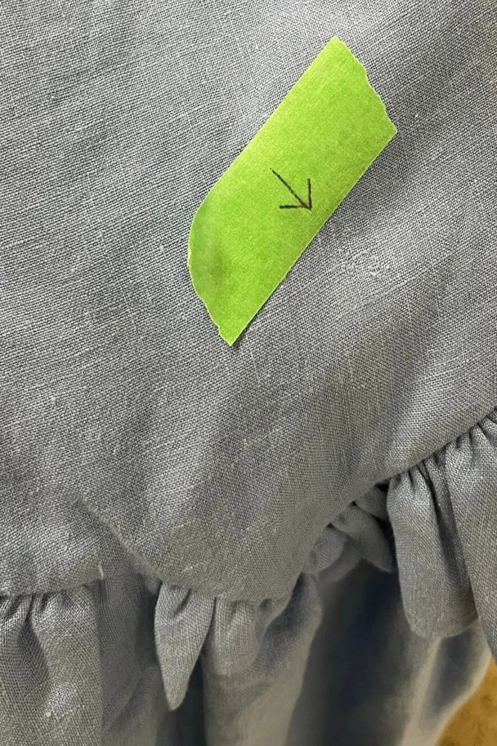 Imperfect Lucille Skirt Blue Linen sold by Eliza Faulkner product image thumbnail 2