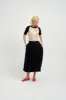 Lucille Skirt Black Linen sold by Eliza Faulkner