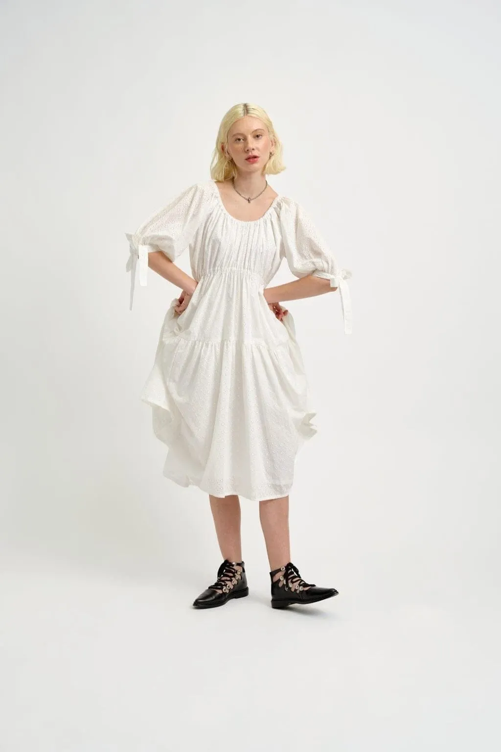Imperfect Jolen Dress Eyelet sold by Eliza Faulkner