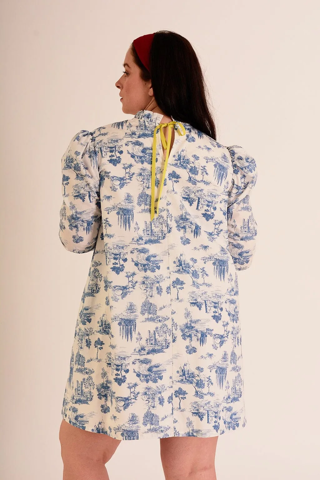 Luella Dress Blue Toile De Jouy sold by Eliza Faulkner product image thumbnail 2