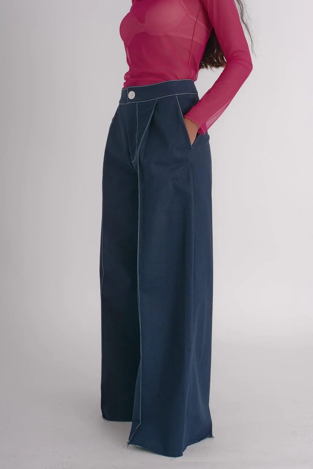 Lavoy Pants Navy Twill sold by Eliza Faulkner product image thumbnail 5