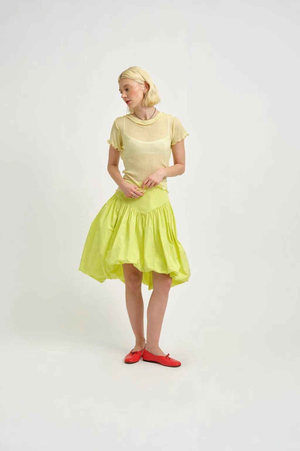 Emmie Skirt Green sold by Eliza Faulkner