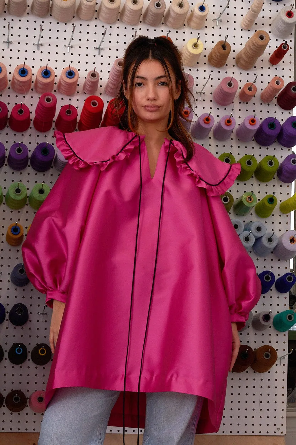 Mandy Dress Pink Mikado sold by Eliza Faulkner product image thumbnail 3