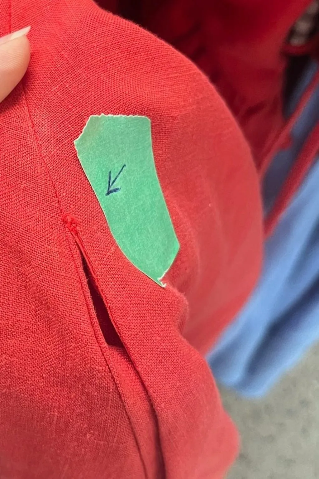 Imperfect Tessa Dress Red Linen sold by Eliza Faulkner product image thumbnail 2