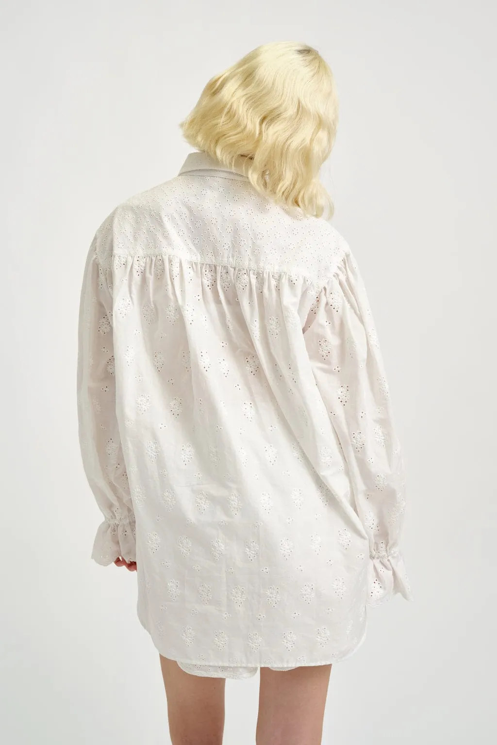 Esme Shirt White Eyelet Combo sold by Eliza Faulkner product image thumbnail 2