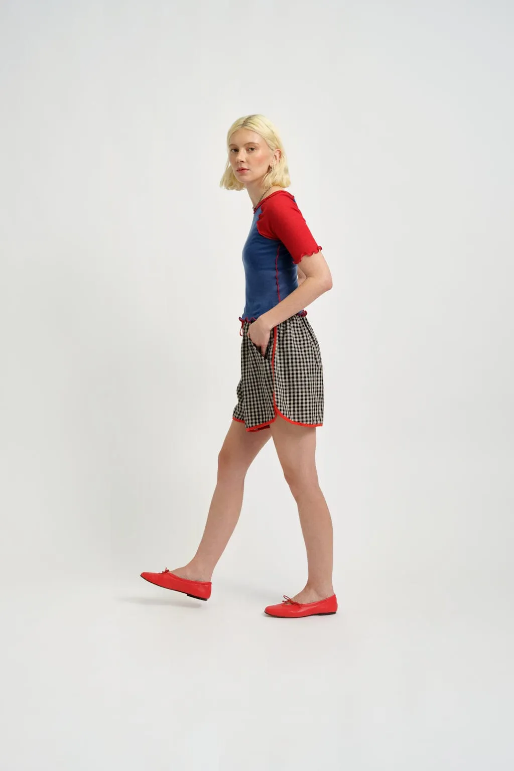 Ruth Tee Blue & Red sold by Eliza Faulkner product image thumbnail 4