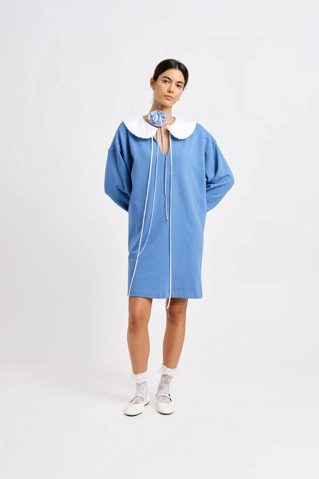 Darcy Sweater Dress Periwinkle Blue sold by Eliza Faulkner product image thumbnail 3