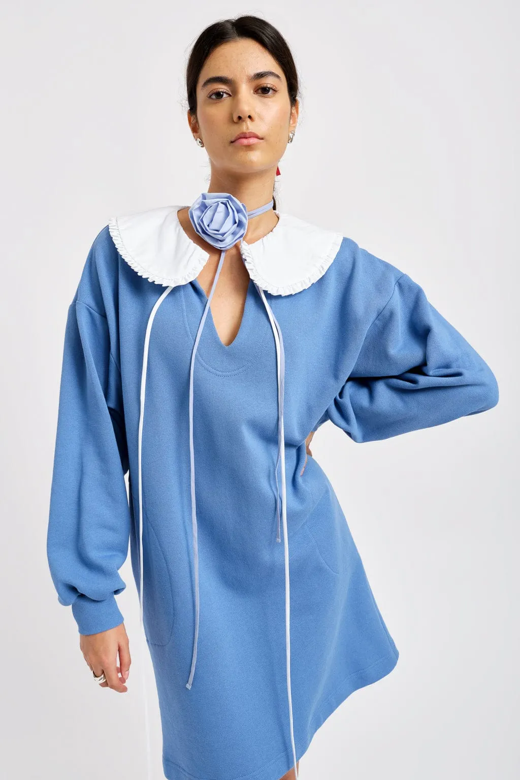 Darcy Sweater Dress Periwinkle Blue sold by Eliza Faulkner product image thumbnail 2