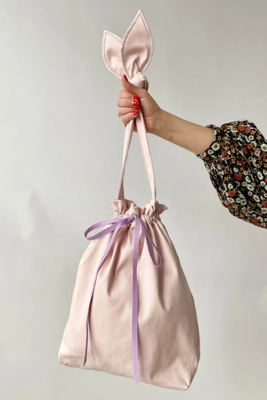 Bunni Tote Bag Pink Twill sold by Eliza Faulkner