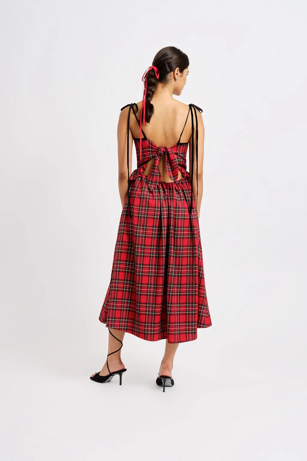 Tessa Dress Red Plaid sold by Eliza Faulkner product image thumbnail 4