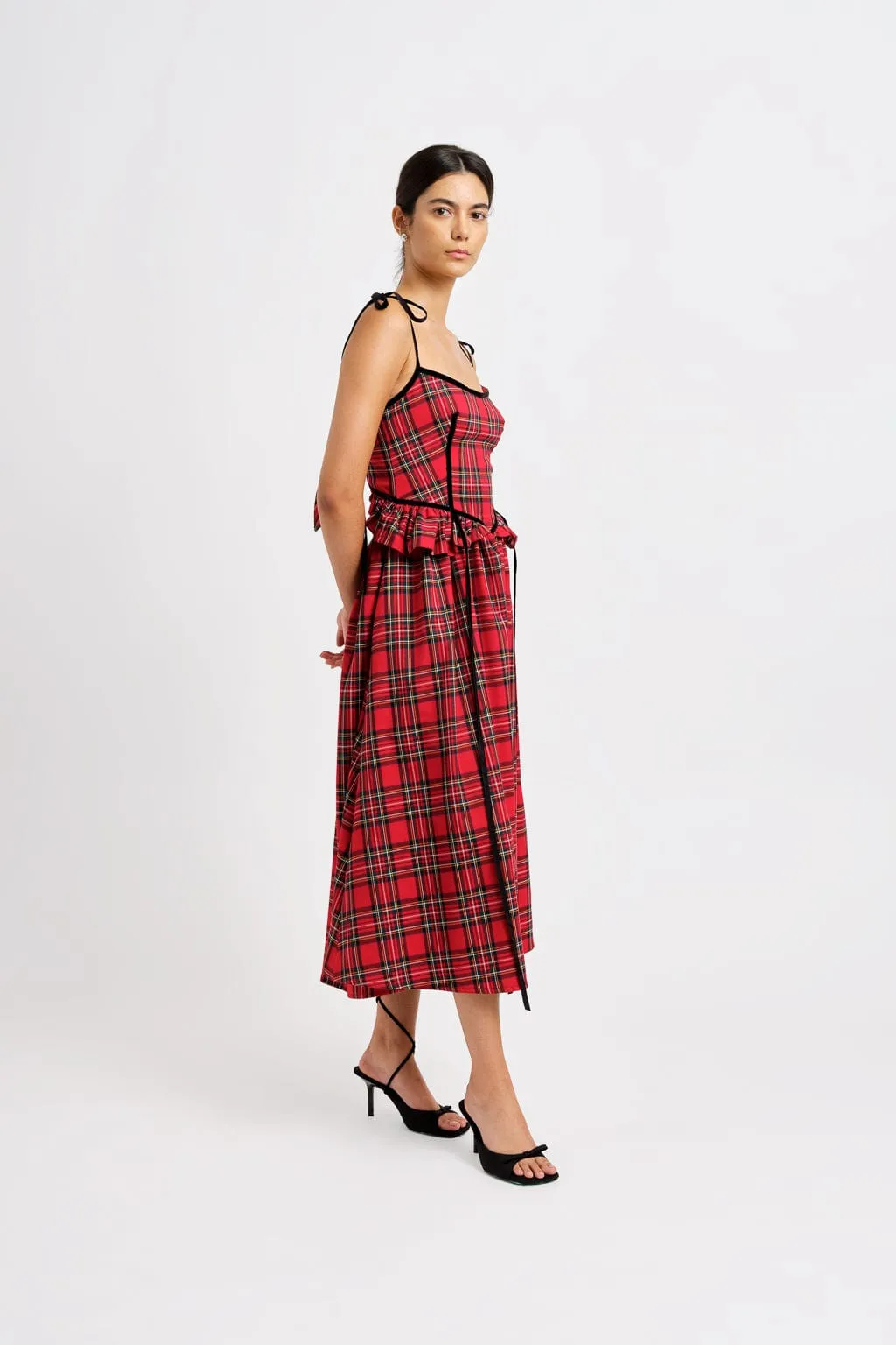 Tessa Dress Red Plaid sold by Eliza Faulkner product image thumbnail 3