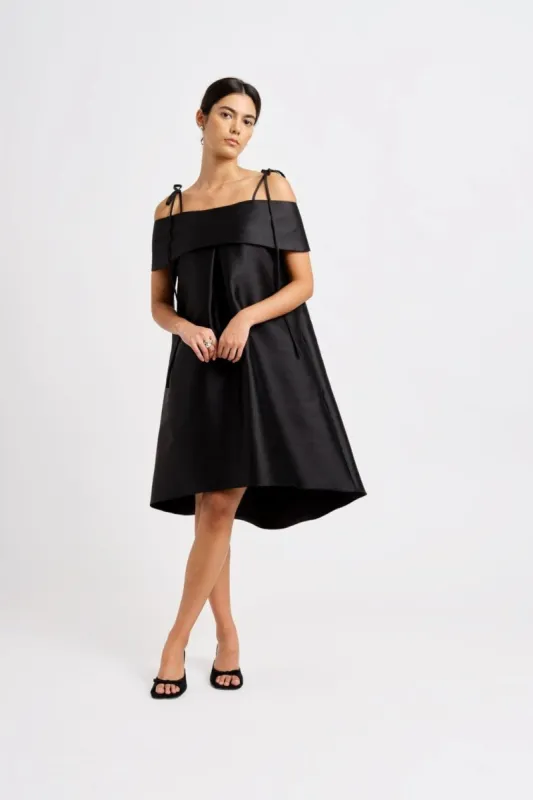 Imperfect Cora Trapeze Dress Black sold by Eliza Faulkner